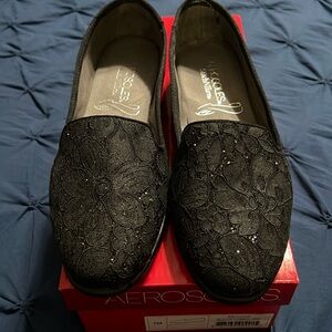 Aerosoles Betunia Black Flats - Size 7